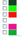 Example of color choices with checkboxes.