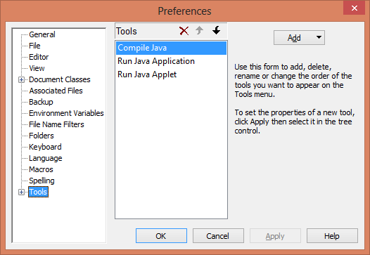 compiling java from textpad
