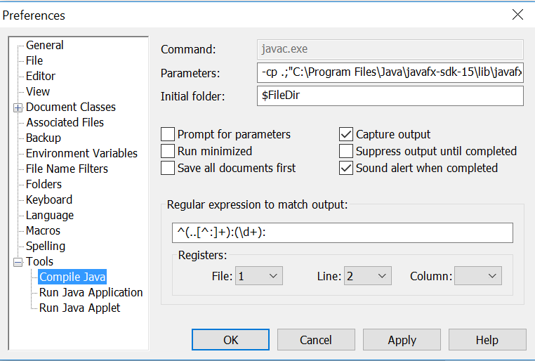 how to add java tools to textpad 8 windows 10